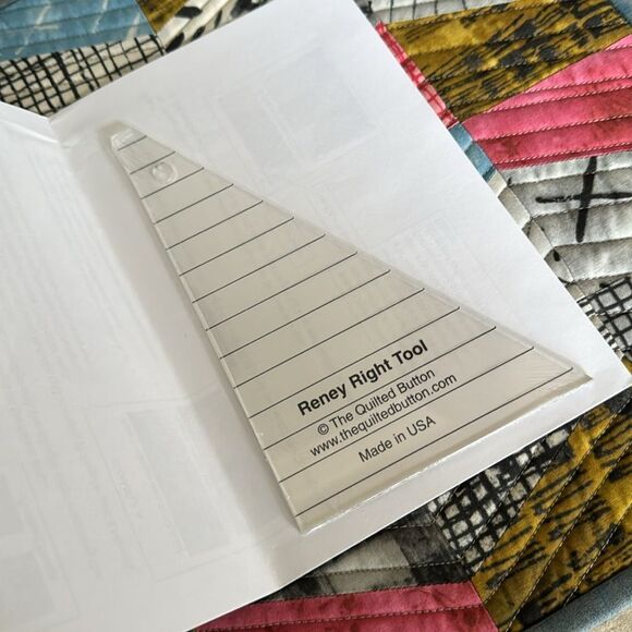 Reney Right Tool Quilting Ruler 30/60/90 Degree NWT - Picture 3 of 8